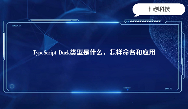 TypeScript Duck类型是什么，怎样命名和应用