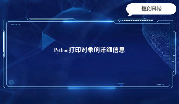 Python打印对象的详细信息